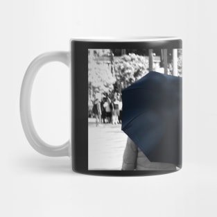 Lady with the Blue Umbrella Mug